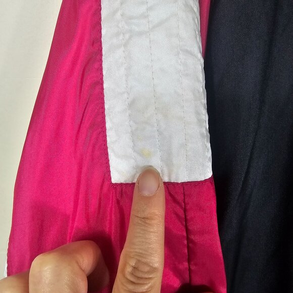 Vintage 90s Nike International Windbreaker Jacket M Pink & Black Retro Casual - Picture 5 of 12